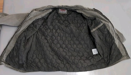 Levi's Trucker Utility Herren L Mantel Jacke Army Grün Steppfutter Military - Bild 6 von 8