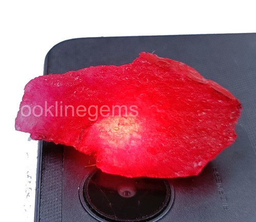 68.35 CT Dyed Natural Red Ruby Rough | Uncut Loose Gemstone | EGL Certified 5ART - Picture 2 of 4