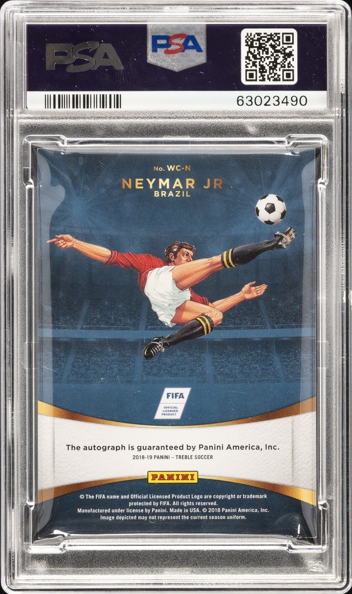 PANINI TREBLE ネイマール　サイン 2018-19 Panini Treble - World Cup Sticker Signatures Neymar