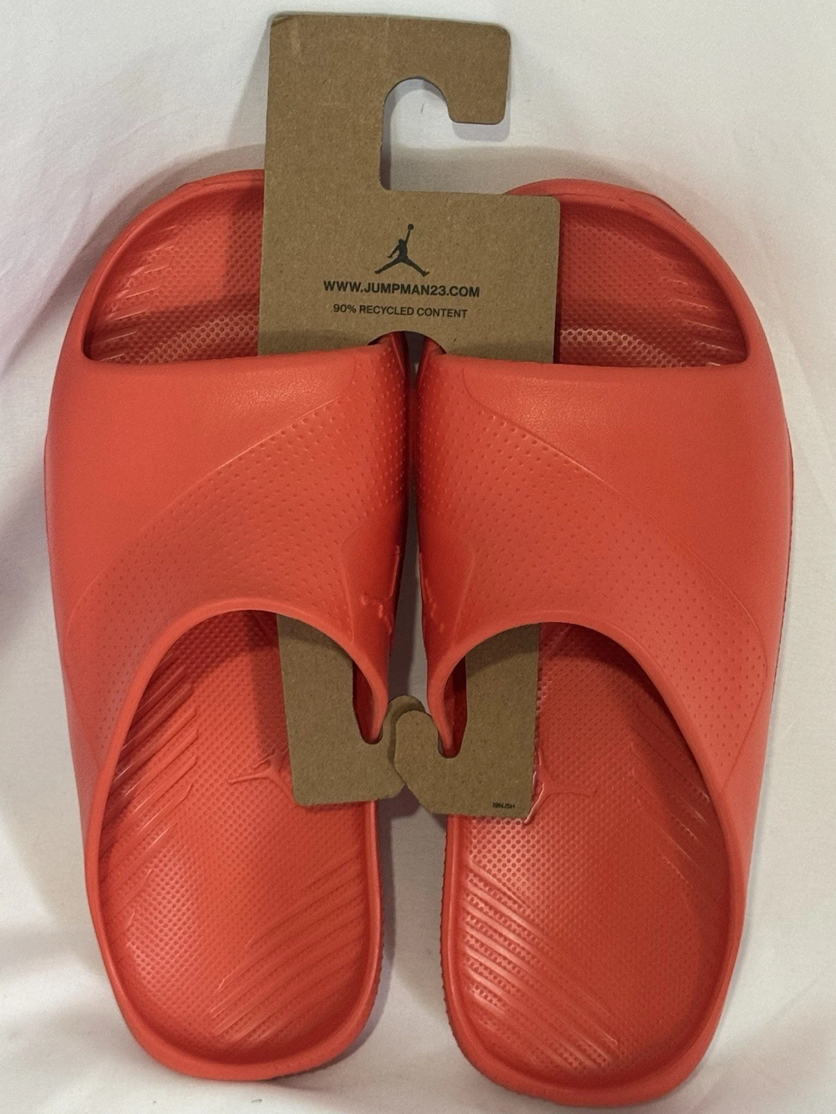 Nike Air Jordan Post Slides Jumpman Industrial arancione da donna taglia 6 nuove