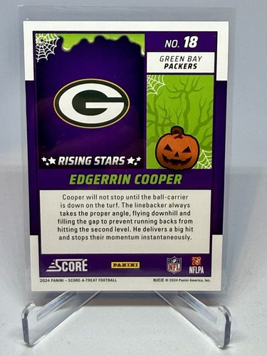 Edgerrin Cooper 2024 Score-A-Treat Rookie Rising Stars Green Bats #18 - Picture 2 of 2