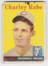 1958 Topps #376 Charley Rabe