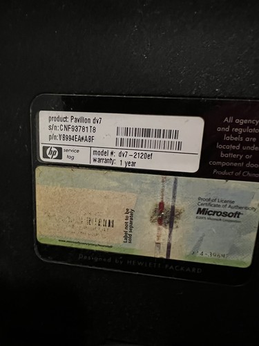 HP DV7 17.3" Core 2 Duo T6500 @ 2.10 Ghz - ATI Radeon 4500 HD * 4G Ram HDD 320G - Photo 16/17
