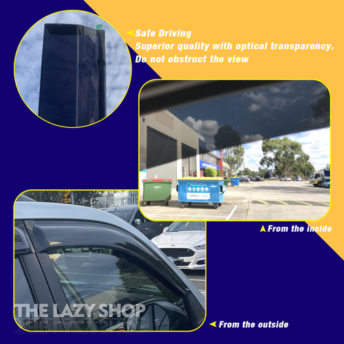 Luxury Weather shields for Great Wall Steed Single Cab 2016-2020 2pcs - Picture 4 of 8