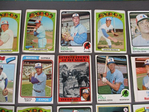 Vtg 1970s MONTREAL EXPOS Baseball Cards, 53 Card Lot - Picture 7 of 24