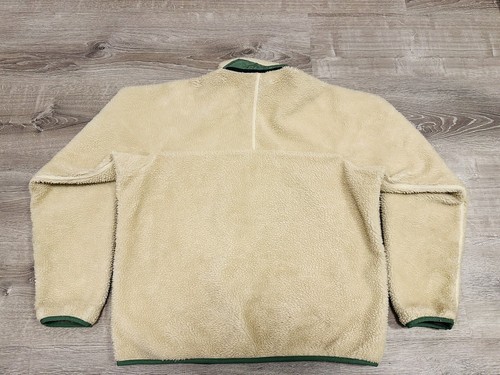 Vintage Patagonia Retro-X Deep Pile Fleece Jacket Mens L Natural Oatmeal Green - Bild 8 von 10