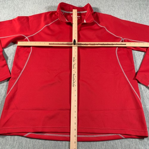 Sunice Pullover Mens 2XL Red Quarter Zip Stretch Golf Long Sleeve - Picture 5 of 10