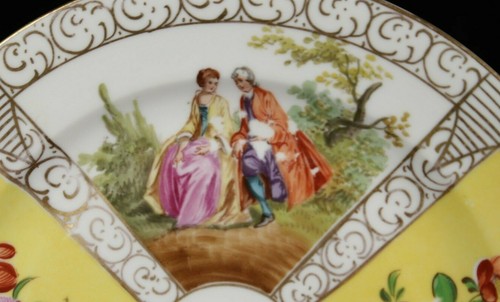 Rare Antique Dresden Plate By Carl Thieme - Picture 3 of 5