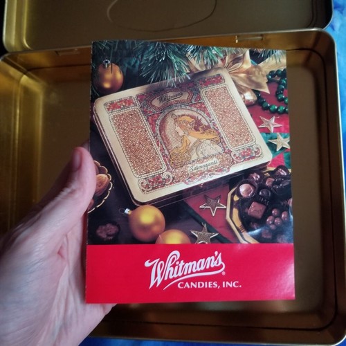 WHITMAN'S SALMAGUNDI COLLECTOR'S TIN,ART NOUVEAU,HINGED LID,'06 REPROD.,3/SERIES - Picture 7 of 11
