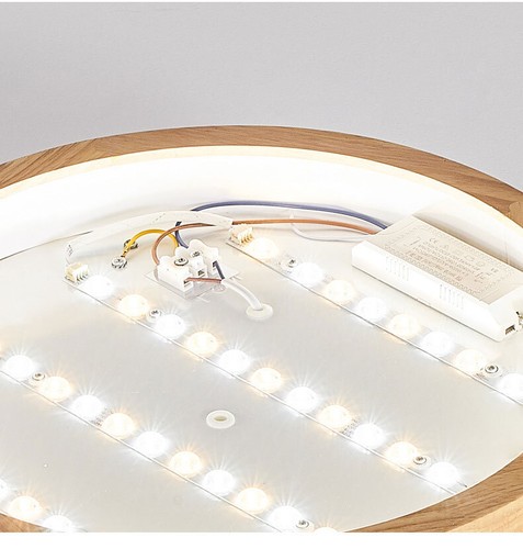 20W LED Ceiling Light Wooden Surface Mount LED Ceiling Light Modern Simple 30cm - Picture 6 of 14