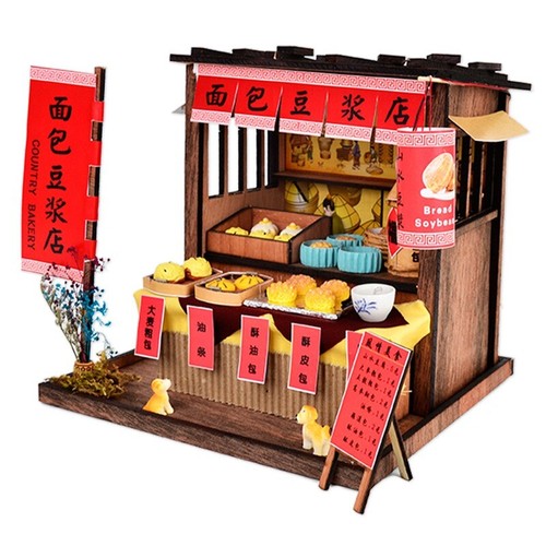 Miniature Building Model Set LED Lighting City Street View Scene Display Model - Picture 20 of 187