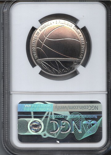 2020-S ENHANCED BASKETBALL HALL OF FAME 50 CENT NGC SPECIMEN 69 - FIRST RELEASES - Picture 2 of 2