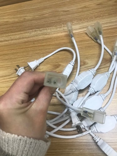 10pcs Power Cord Connector Line for W15mm x H25mm LED Strip Lights 110V/220V - Picture 12 of 12