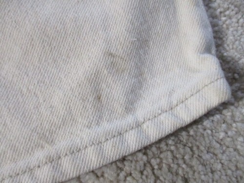 NWT Vintage 90s Student Levis 550 Relaxed Jean Shorts Boys 28 Cream Orange Tab - Picture 15 of 15