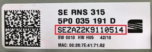 Seat Radio Code / Pin Code Leon Ibiza Alana RCD RNS Navigation Altea Technisat - Bild 4 von 12