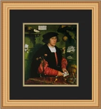 Hans Holbein The Younger George Gisze Custom Framed Print