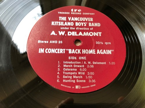 VANCOUVER KITSILANO BOYS' BAND - IN CONCERT - BACK HOME AGAIN EX+ VINYL LP - Imagen 6 de 9