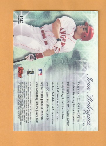 Iván Rodríguez Texas Rangers 2000 Finest Moments Refractors #FM2 HOF 3A - Imagen 2 de 2