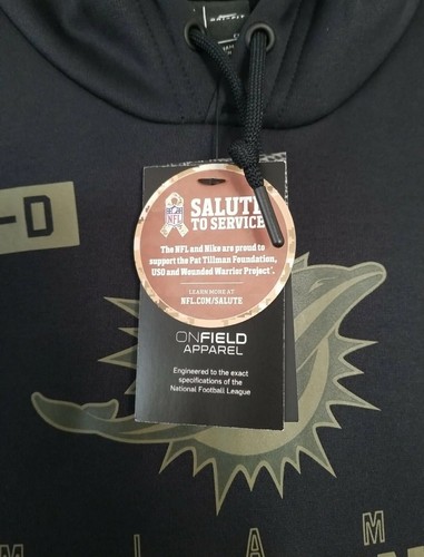 Sudadera con capucha para mujer Nike Miami Dolphins 2020 Salute to Service - Imagen 5 de 9