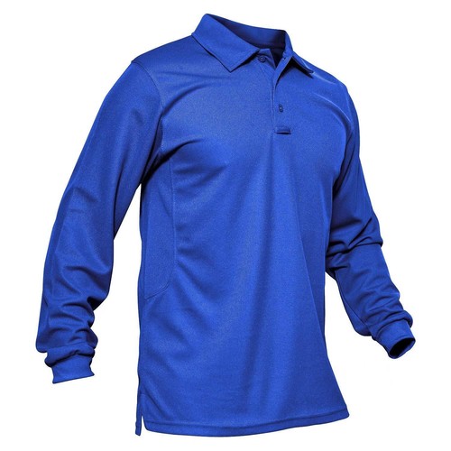 Men's Long & Short Sleeve Polo Shirts Quick Dry Atheletic Work Golf Casual Tops - Picture 56 of 76