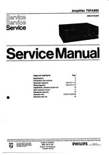 Servizio Manuale di Istruzioni per Philips Fa 960