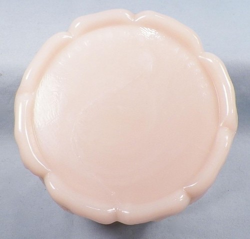 Akro Agate Scotty Dog Puff Box Base Only Opaque Pink No Lid Powder Vintage #1 - Picture 6 of 7