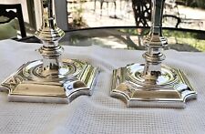 Barker Ellis Antique US Silver-Plated Candlesticks Barker Ellis Antique US Silver-Plated Candlesticks
