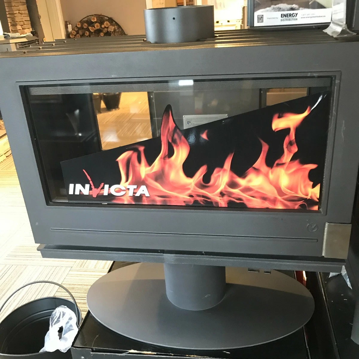 Invicta Nelson WOOD STOVE 6129-44 Gray Anthracite | eBay