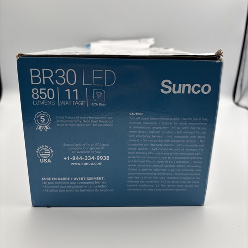Sunco 12er Pack BR30 LED Glühbirnen, 12 Stück (1er Pack) 3000k warmweiß - Bild 11 von 11