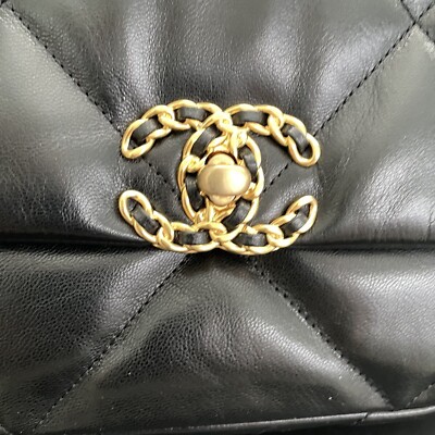 Chanel Small 19 20S Flap Bag Black Goatskin BRAND NEW PRISTINE | eBay