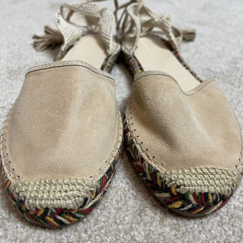 NEW J Crew Baja Flat Espadrille Suede Sandals Made in Spain G4208 Size 10 $118 - Picture 5 of 12