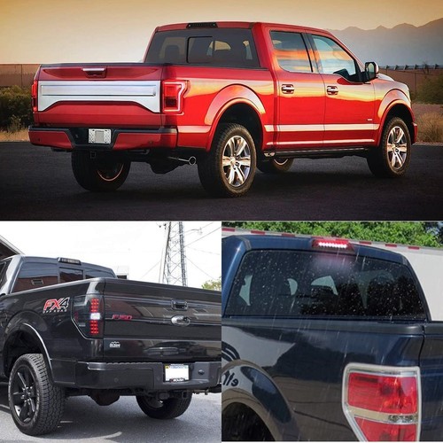 For 2009-2014 Ford F-150 3rd Third Brake Light LED Smoke Rear Reverse Cargo Lamp - Picture 5 of 10