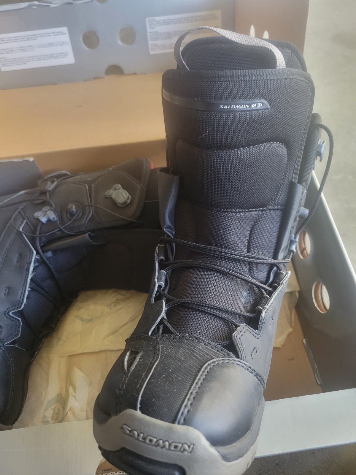 Botas de snowboard Salomon Dialogue - talla 6,5 - negras