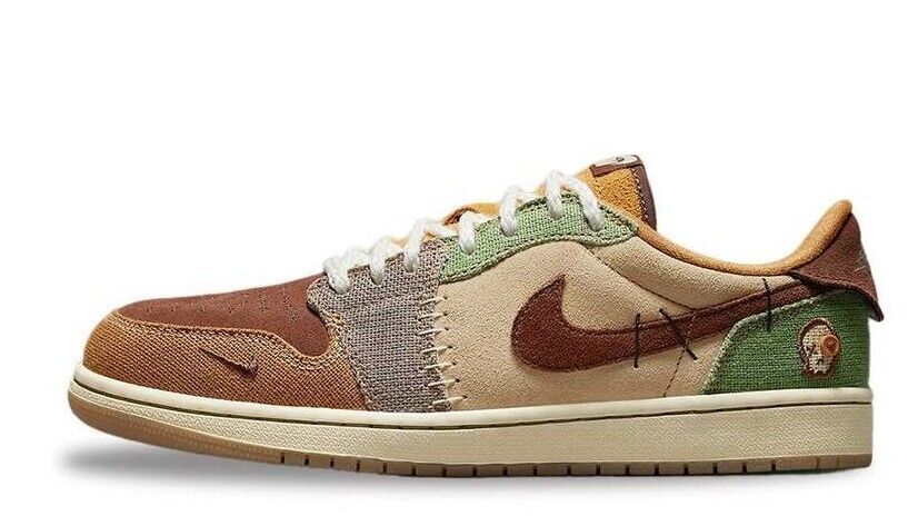 Zion Williamson Nike Air Jordan 1 Low OG Flax Oil Green Zion Williamson Nike Air Jordan 1 Low OG Flax Oil Green