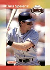 1989 Donruss #532a Chris Speier