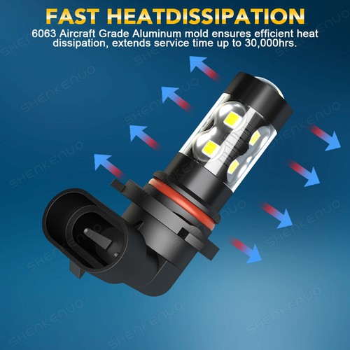Faros antiniebla LED blancos 6 piezas para Ford F250 F350 F450 2005-2019 6000K - Imagen 17 de 22