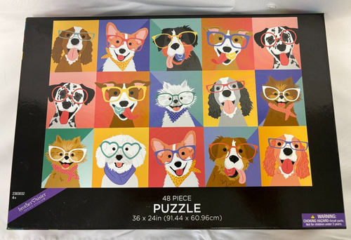 Children's Silly Dogs Puzzle 48 Large Pieces Brother Sister Design Studio 2013 - Picture 2 of 6