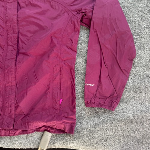 The North Face Girls Hoodie Jacket Hyvent Sz Extra Large Purple 18 Windbreaker - Picture 2 of 13