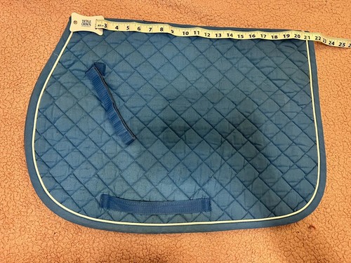 Dover Quilted Saddle Pad Blue