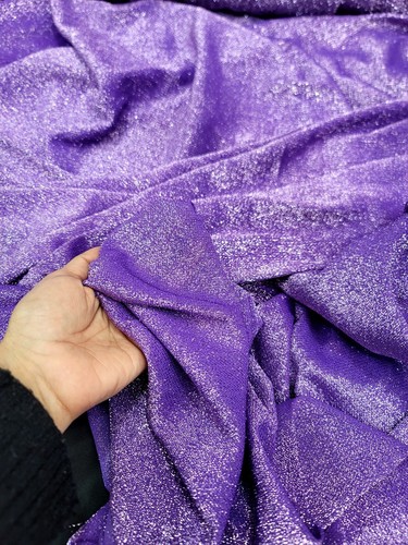 Tela de hoja de lavanda brillante vendida por yarda artesanías de coser peso ligero - Imagen 5 de 11