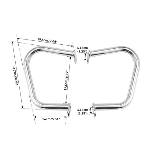 Chrome Engine Guard Crash Bar Fit For Triumph Bonneville T100 T120 2016-2020 - Picture 4 of 11