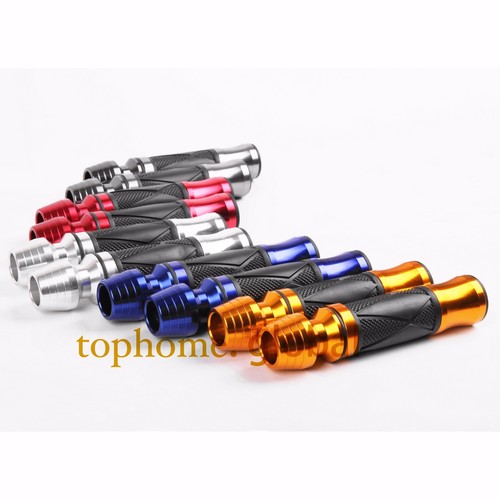 Universal 7/8" Handlebar Hand Grip Aluminum Gel Rubber Sport Bike Motorcycles h3 - Picture 2 of 7