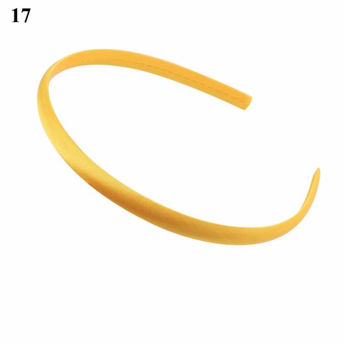 Mädchen bedeckt Harz Haarbänder 10mm Satin Stirnband Einfarbig Haarreif Haarband - Bild 9 von 38