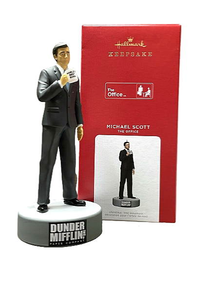 Hallmark 2021 Michael Scott The Office Keepsake Sound Steve Carell Ornament NIB Hallmark 2021 Michael Scott The Office Keepsake Sound Steve Carell Ornament NIB
