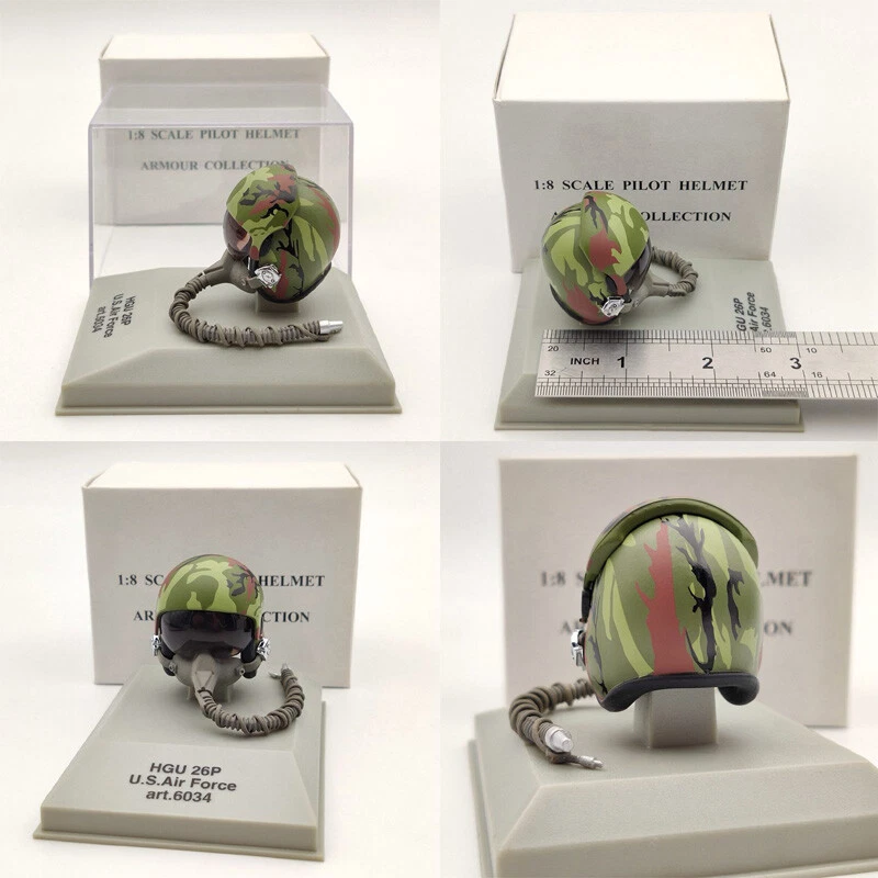 1/8 CDC Armour/Franklin Mint Pilot Helmet HGU 26P/33P/55P/MK10/Gueneau 316/Used - Image 3 of 4