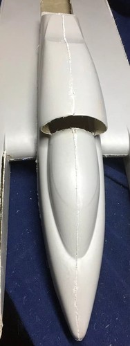 1/8 Scale 1990 Miss Circus Circus Fiberglass RC BOAT COWL HATCH COVER USA MADE ! - Picture 5 of 11