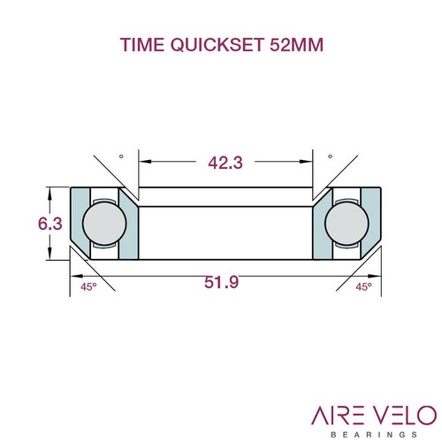 TIME HEADSET BEARINGS ALPE D'HUEZ, FLUIDITY, RX, NXR, NXS, RXR, RXRS, ZXRS, VXR, - Picture 17 of 28