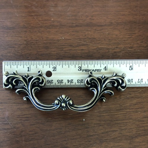 French Provincial Drawer Pulls 2.5” Lot Of 6 Belwith Keeler NEW Handle Gold - Picture 7 of 8