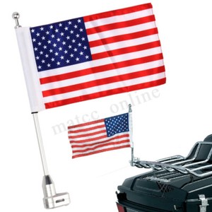 Motorcycle-American-Flag-Flagpole-Luggage-Rack-Mount-For-Honda-Harley