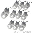 10 x Carpet Cutting Hook Blade Oscillating Tool - Makita, Millwaukee Compatible